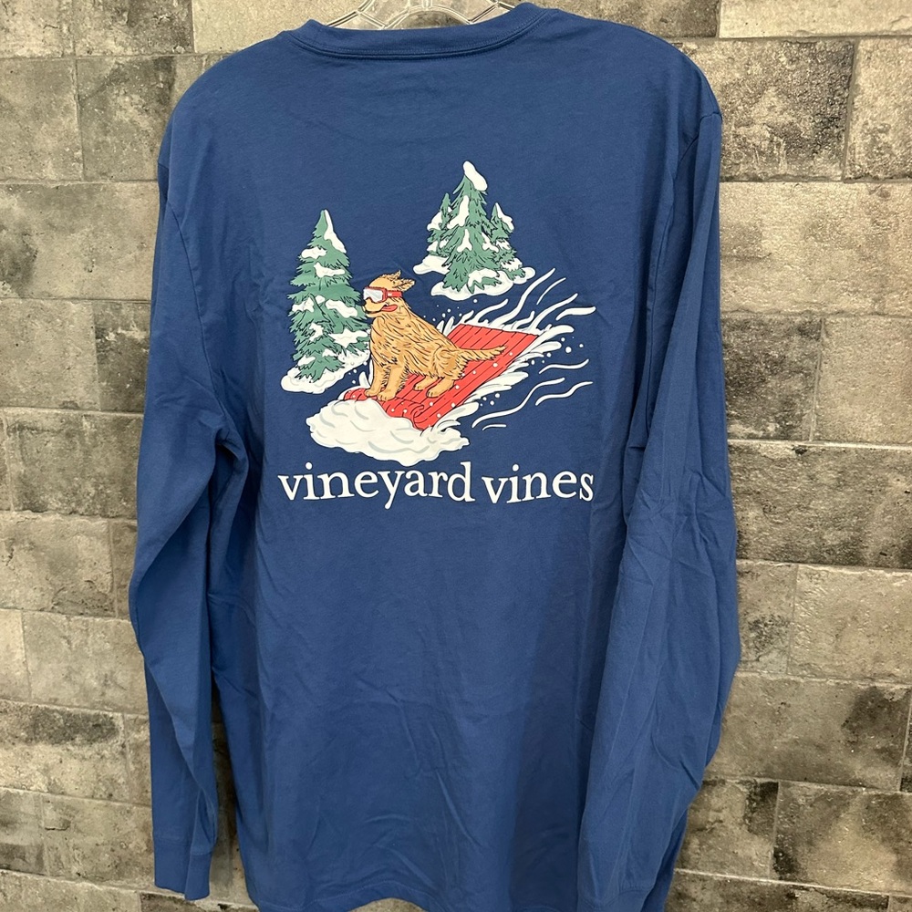 Vineyard Vines Men’s Long sleeve Tshirt size Large with Pocket
